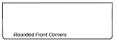 Bench - Standard Rounded Front Corners