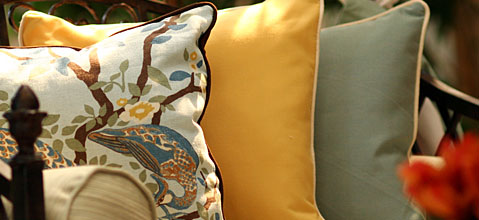 Custom throw pillows lumbar pillows and bolster pillows