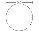 Indoor Pet Bed - 34.5" Round