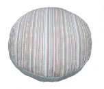 Addison Stripe-Blue 34" Circle Pet Bed pillow