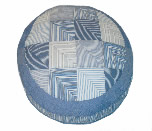 Oxford 34" Circle Pet Bed dog pillow
